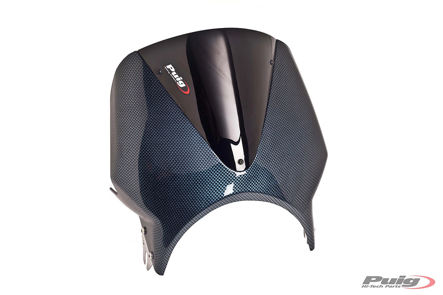 KAWASAKI W 230 [2025] - Vision Windscreen | Carbon look / sort | PUIG 003CN