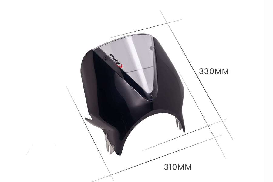 KAWASAKI W 230 [2025] – Vision Windshield Visir – Sort