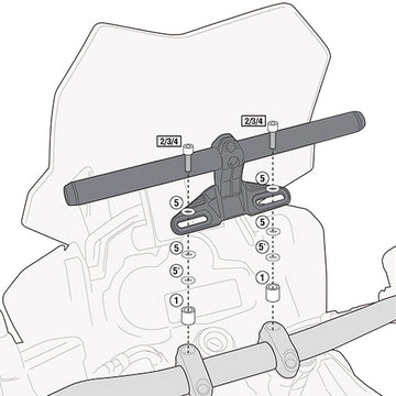 Aprilia Dorsoduro 750 / Dorsoduro 1200 [GIVI] - Montagekit für Smart Bar oder Smart Mount