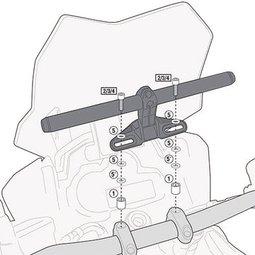 Honda CBR 650 F [2014–2016] – Montagekit für Smart Bar oder Smart Mount