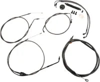 Harley Davidson Flhr [LA CHOPPERS] - Standard Midnight Braided Handlebar/Breme Line Kit