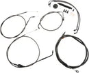 Harley Davidson Flhr [LA CHOPPERS] - Standard Midnight Braided Handlebar/Breme Line Kit
