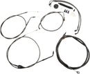 Harley Davidson Flhri [LA CHOPPERS] - Standard Midnight Braided Handlebar/Breme Line Kit