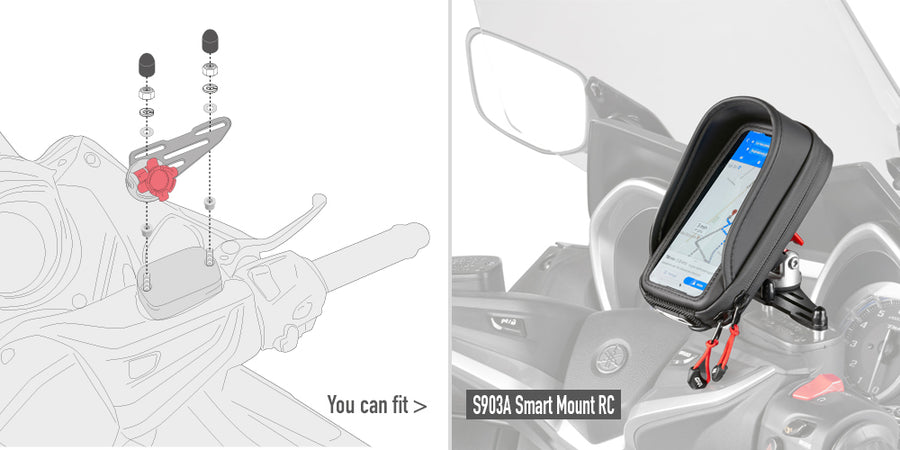 Moto Guzzi V7 850 Special [2021–2026] – Montagekit für Smart Mount RC S903A