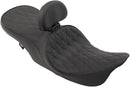 harley davidson touring [DRAG SPECIALTIES] - Frontplaceret 2-up touring lædersæde med lav profil-2