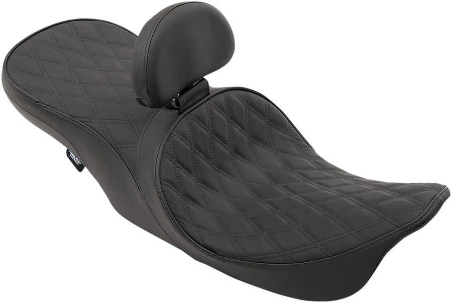 harley davidson touring [DRAG SPECIALTIES] - Frontplaceret 2-up touring lædersæde med lav profil