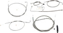 Harley Davidson FLS [LA CHOPPERS] - Standard rustfrit stålbeklædt styrkabel-/bremseledningssæt