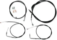 Harley Davidson Fxst [LA CHOPPERS] - Standard sort vinyl styrkabel/bremseledningssæt