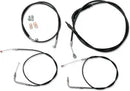 Harley Davidson Fxst [LA CHOPPERS] - Standard sort vinyl styrkabel/bremseledningssæt