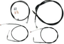 Harley Davidson Fxst [LA CHOPPERS] - Standard sort vinyl styrkabel/bremseledningssæt