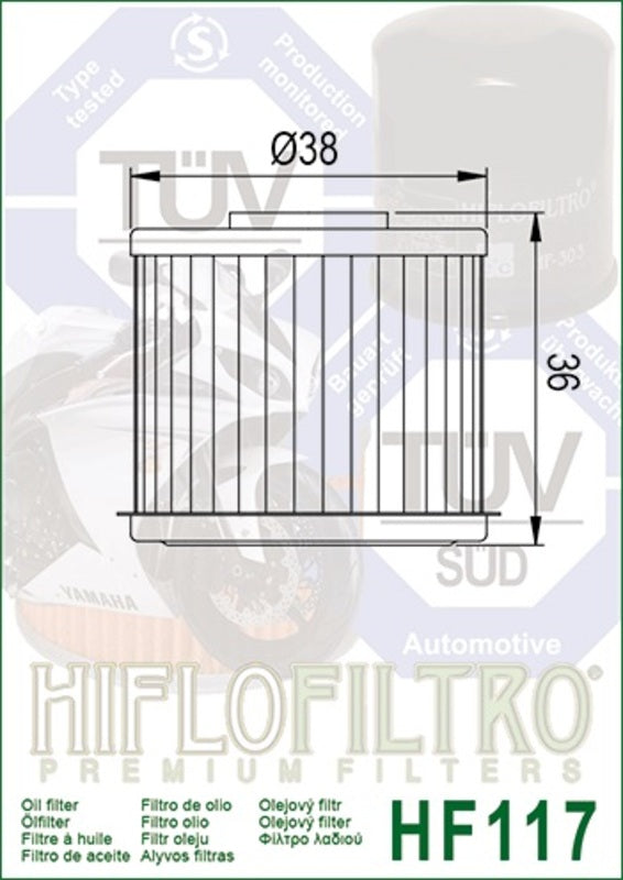 Honda CRF 1100 Africa Twin SD08 [Hiflofiltro] - Oliefilter