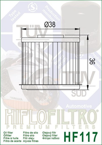 Honda CRF 1100 Africa Twin SD08 [Hiflofiltro] - Oliefilter - 0