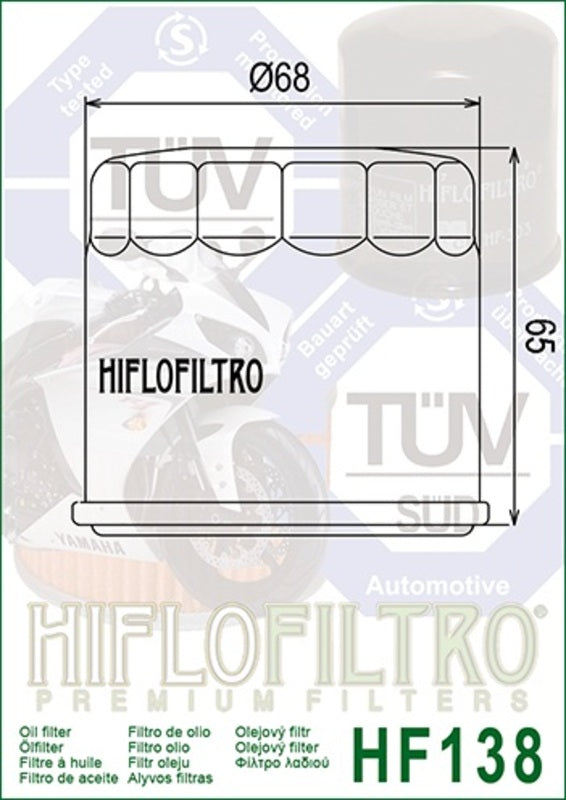 Suzuki GSX -S750 GSXS750 [Hiflofiltro] - Oliefilter