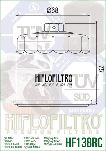 Suzuki GSXR 1100 [Hiflofiltro] - Oliefilter - 0