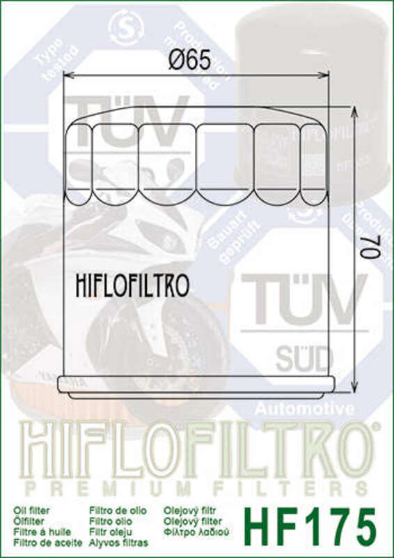 Indisk chef Dark Horse CHDH [Hiflofiltro] - Oliefilter