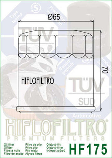 Indisk chef Dark Horse CHDH [Hiflofiltro] - Oliefilter - 0