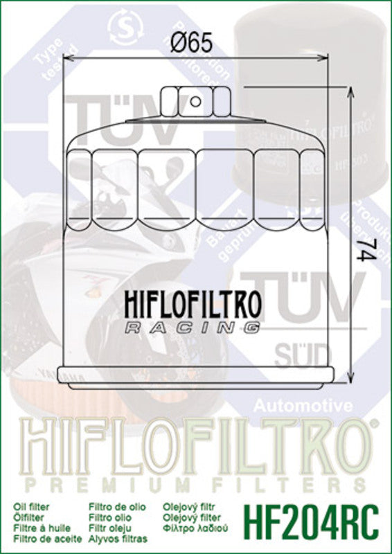 Honda NC 750 X RH09 [Hiflofiltro] - Racing Oil Filter