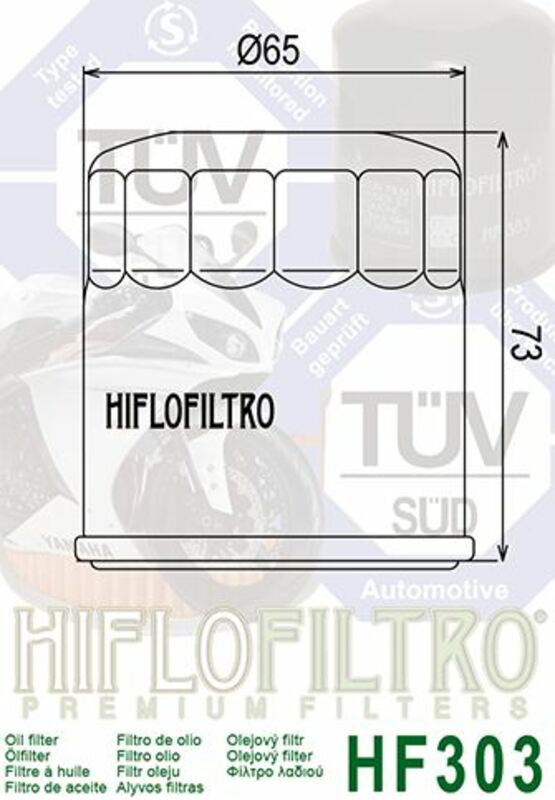 Kawasaki VN 900 Classic [HIFLOFILTRO] - Oliefilter detaljeret visning