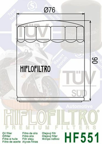 Moto Guzzi Stelvio 1200 [Hiflofiltro] - Oliefilter - 0