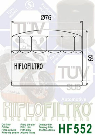 Moto Guzzi 850-T3 California [HIFLOFILTRO] - Oliefilter detaljeret visning