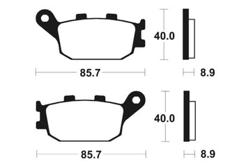 Honda NT 1100 SC76 [Tecnium] - Sinter Metal Brake Pads - 0