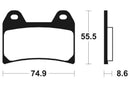 Jf. Moto 700 Cl X Heritage [TECNIUM] - Professionel Racing sintrede metal bremseklodser - MSR206-2