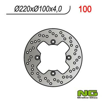 Kawasaki Er 6 F [NG BRAKE DISC] - rund stiv bremseskive