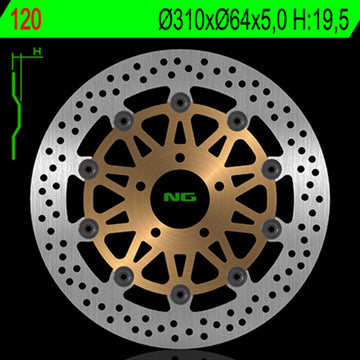 Suzuki Gsx 1200 [NG BRAKE DISC] - rund flydende bremseskive