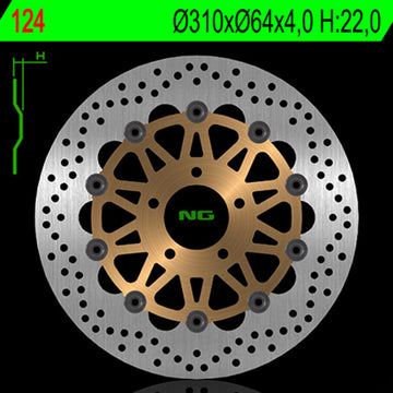 Suzuki Gsx-R 750 [NG BRAKE DISC] - rund flydende bremseskive