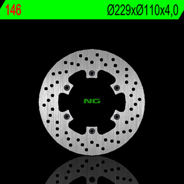 Cagiva Mito 125 [NG BRAKE DISC] - rund stiv bremseskive