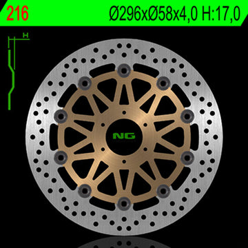 Honda Cbr 900 [NG BRAKE DISC] - rund flydende bremseskive
