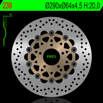 Suzuki Gsx 600 [NG BRAKE DISC] - rund flydende bremseskive