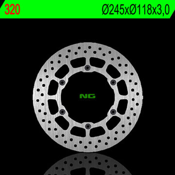 Yamaha Yz 426 [NG BRAKE DISC] - rund stiv bremseskive