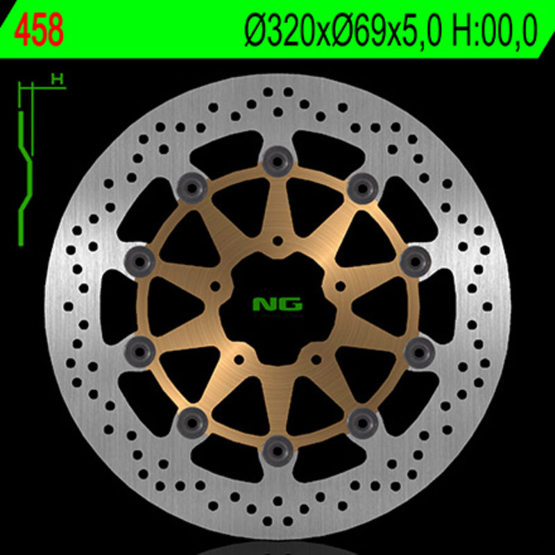 Suzuki Gsx-R 600 [NG BRAKE DISC] - rund flydende bremseskive
