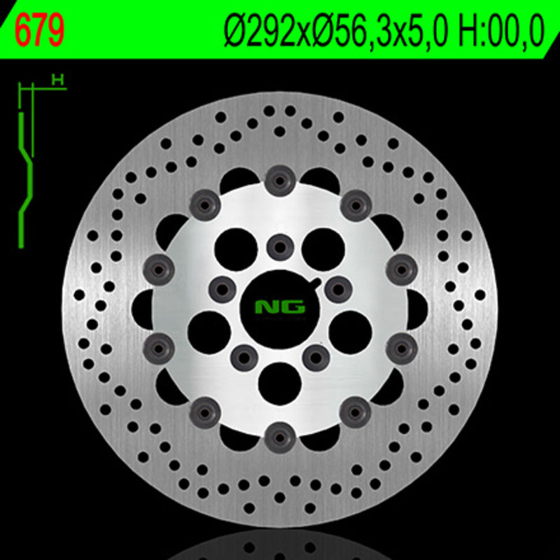 Harley Davidson Flstc [NG BRAKE DISC] - rund flydende bremseskive