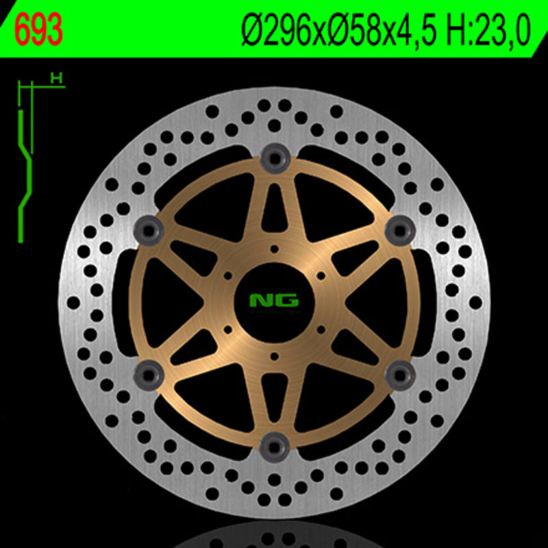 Honda Cb 600 F Hornet [NG BRAKE DISC] - rund flydende bremseskive