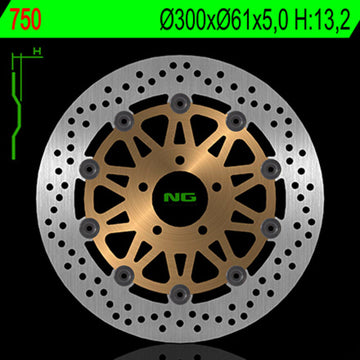 Kawasaki Z 1000 [NG BRAKE DISC] - rund flydende bremseskive