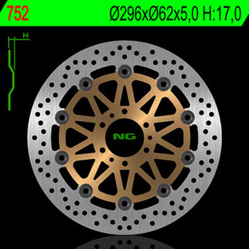 Honda Ctx 700 [NG BRAKE DISC] - rund flydende bremseskive