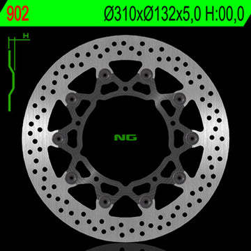Yamaha Xt 1200 [NG BRAKE DISC] - rund flydende bremseskive
