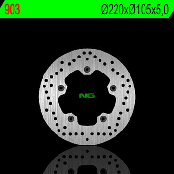 Yamaha Yzf R6 [NG BRAKE DISC] - rund stiv bremseskive