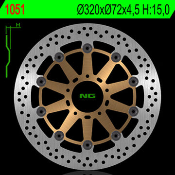 Ducati 749 [NG BRAKE DISC] - rund flydende bremseskive