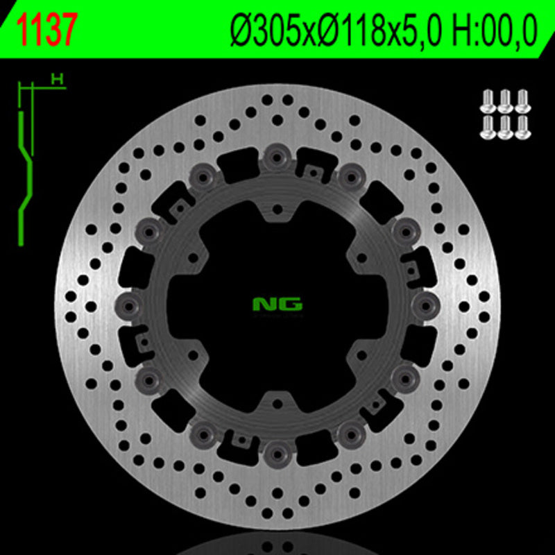 Bmw R 850 R 259 [NG BRAKE DISC] - rund flydende bremseskive