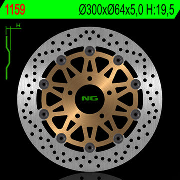Suzuki Inazuma [NG BRAKE DISC] - rund flydende bremseskive
