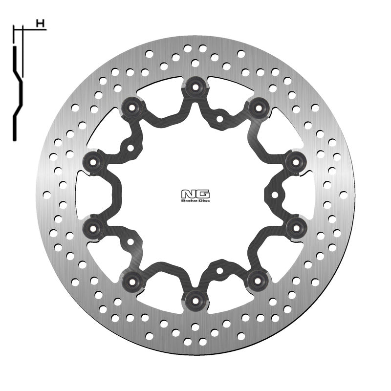 Yamaha T-Max 560 Tech Max [NG BRAKE DISC] - rund flydende bremseskive