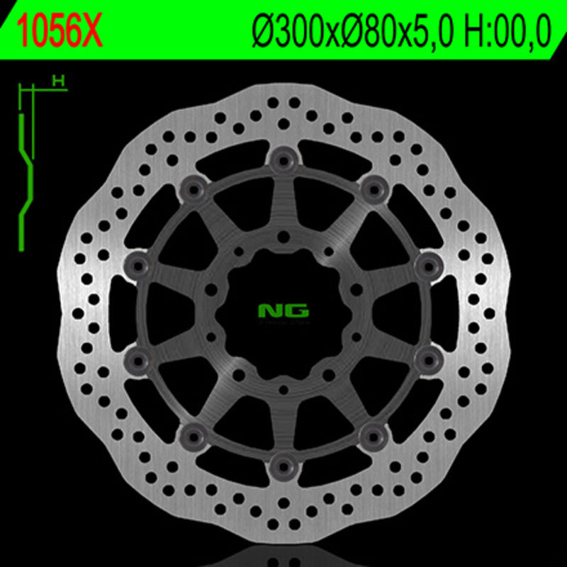 Kawasaki Er 6 F [NG BRAKE DISC] - Wave flydende bremseskive