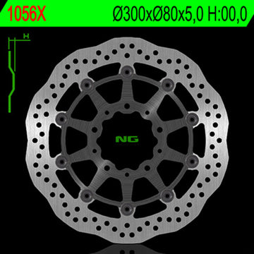 Kawasaki Er 6 F [NG BRAKE DISC] - Wave flydende bremseskive