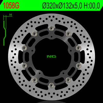 Yamaha Xvs 1300 [NG BRAKE DISC] - rund flydende bremseskive