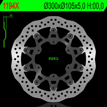 Bmw F 800 Gs [NG BRAKE DISC] - Wave flydende bremseskive