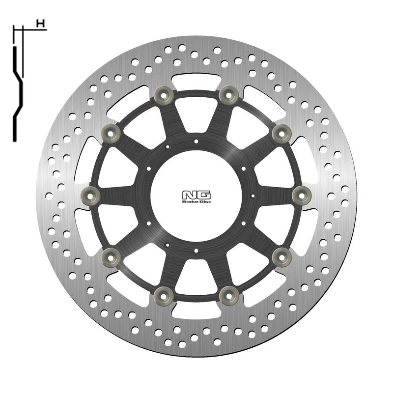 Honda Xl 1000 V Varadero Abs [NG BRAKE DISC] - rund flydende bremseskive