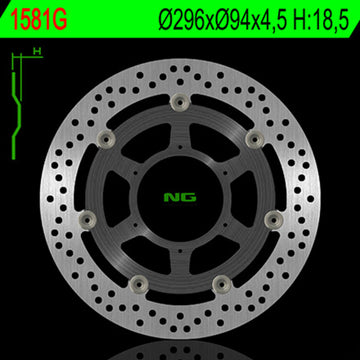 Honda Cbf 1000 [NG BRAKE DISC] - rund flydende bremseskive